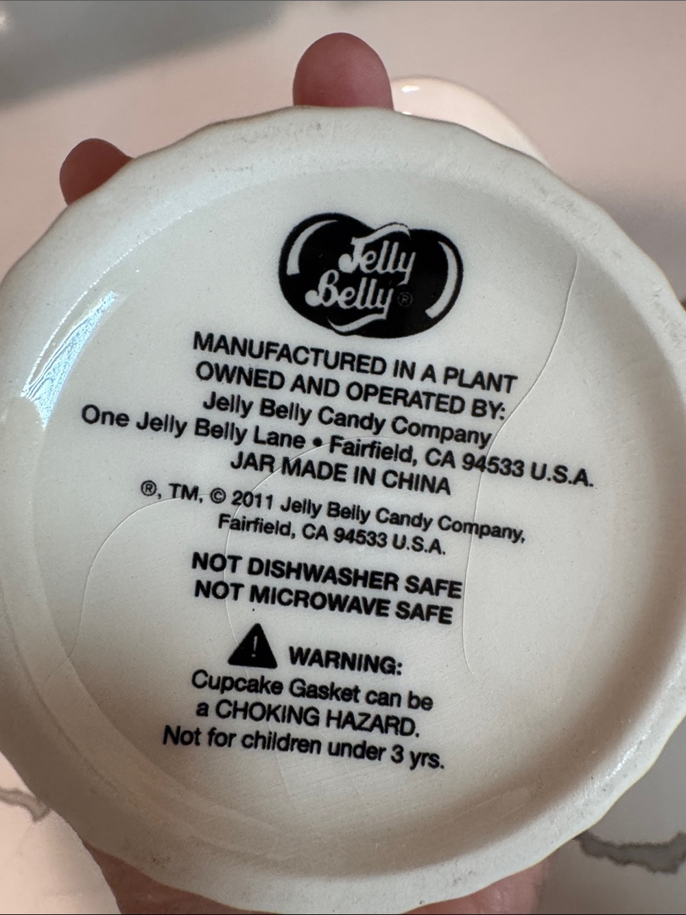 Whimsical Jelly Belly Cupcake Candy Jar Holder 2011 - Picture 7 of 7